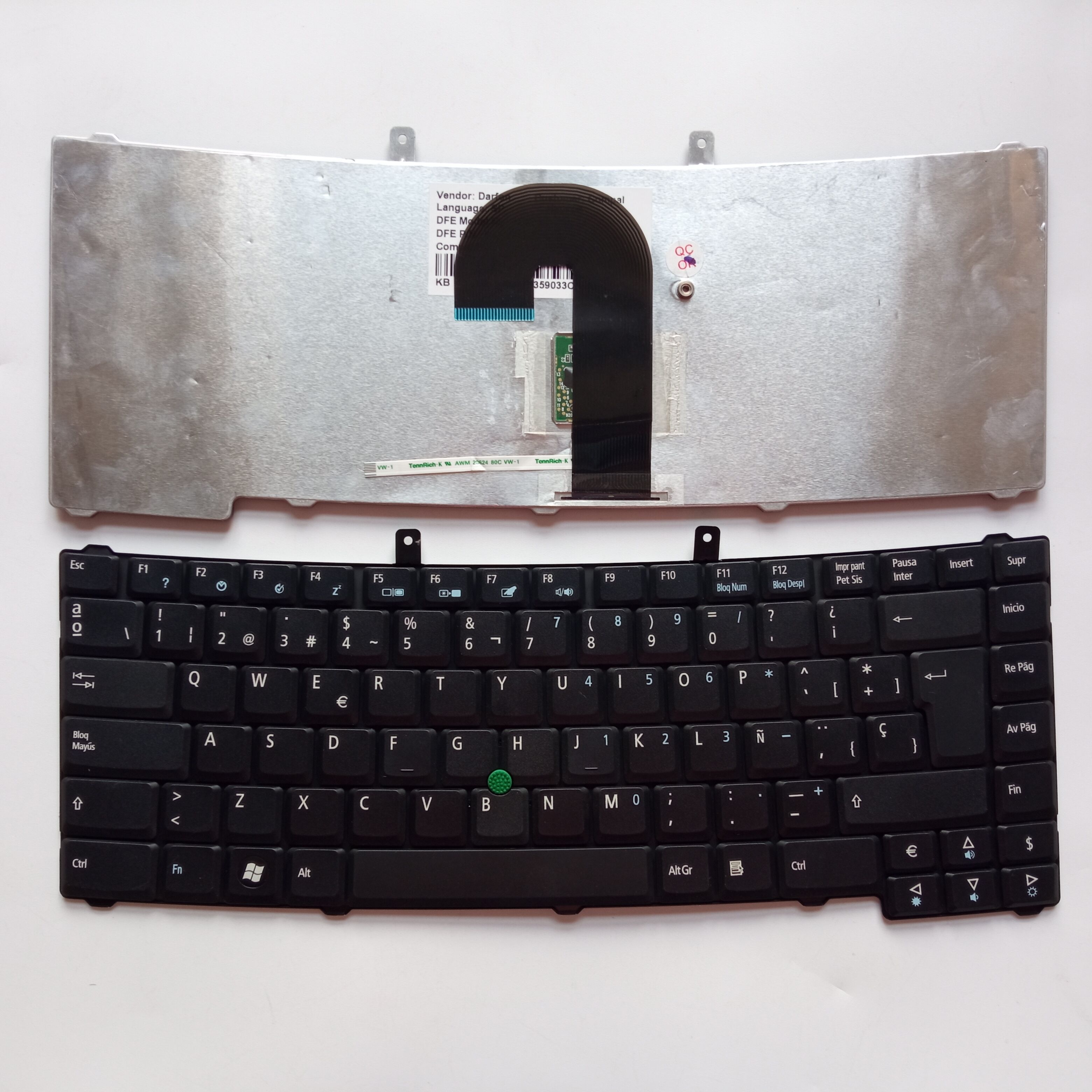Picture of New Replacement Laptop Keyboard For ACER TM6490 BLACK With Point SP Layout
